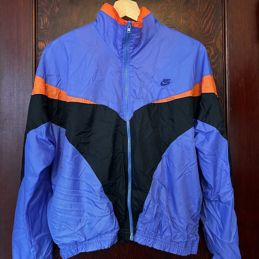 Vintage Nike Windbreaker - coral and purple - M